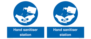 Hand sanitiser station